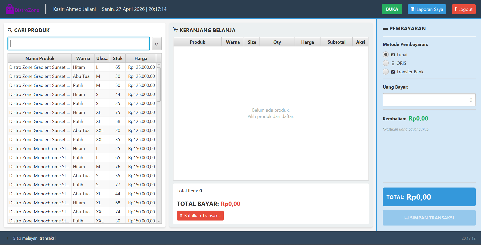 DistroZone Desktop POS App