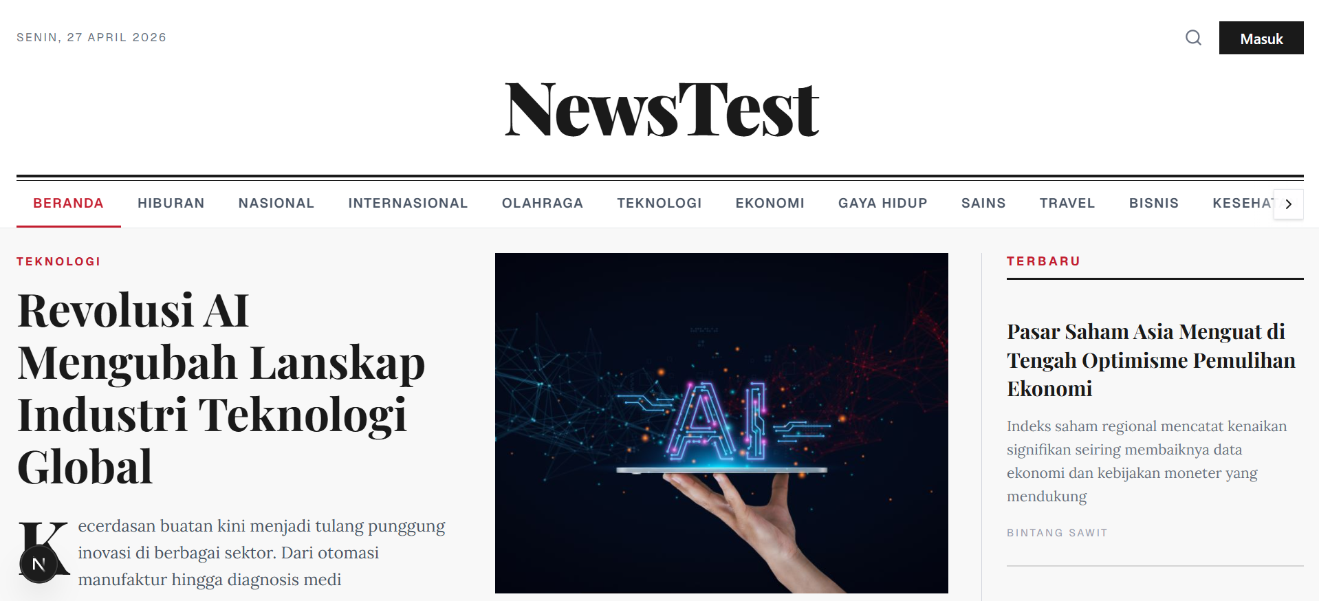 Newstest App